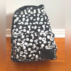 Calvin Klein Small Black + White Floral Backpack
